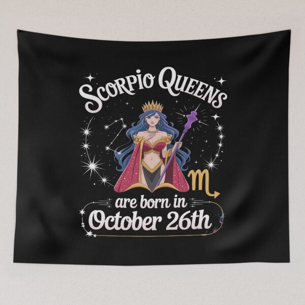 Item preview, Scorpio Queens are Born On October 26th Happy Birthday to Me designed and sold by Libbysharts.