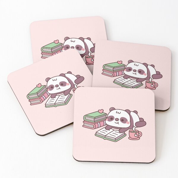Item preview, Cute Panda Bear Chilling With Books And Tea designed and sold by rustydoodle.
