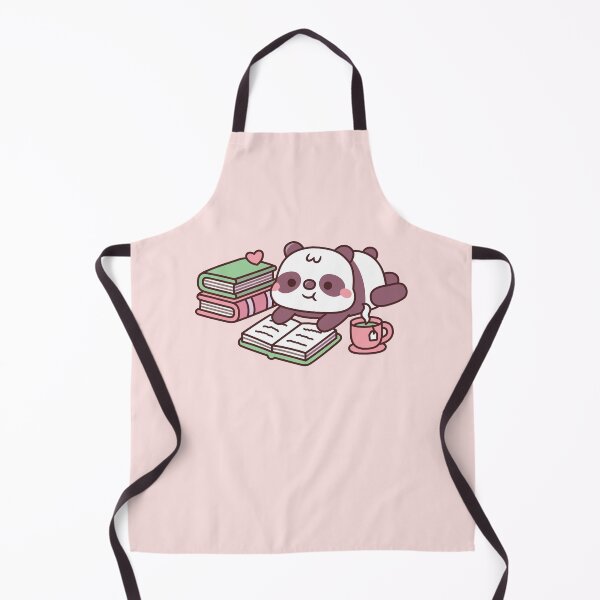 Item preview, Cute Panda Bear Chilling With Books And Tea designed and sold by rustydoodle.