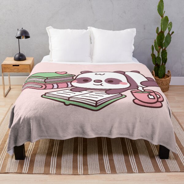 Item preview, Cute Panda Bear Chilling With Books And Tea designed and sold by rustydoodle.