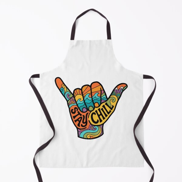 Item preview, Shaka Hand Sign "Stay Chill" - Retro Surf & Beach Waves designed and sold by AliveStyle.