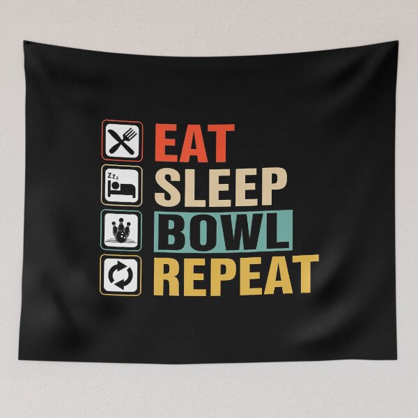 Item preview, Eat Sleep Bowl Repeat designed and sold by desuyomoskov7.