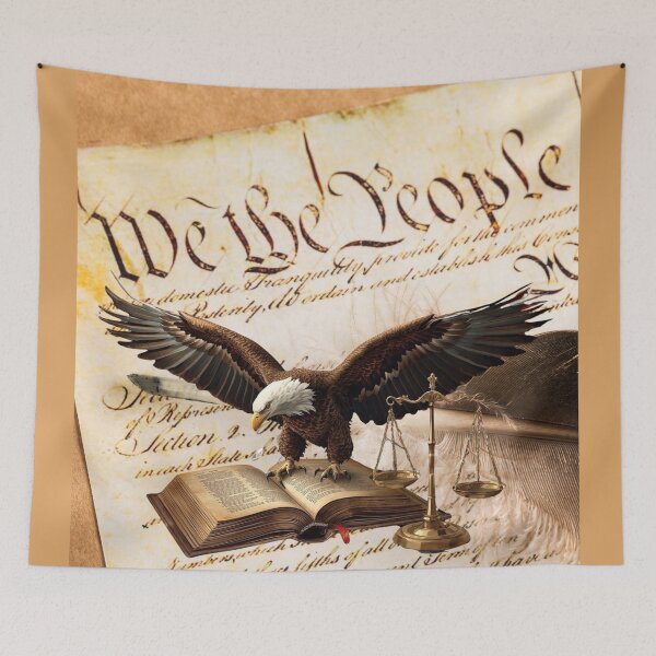 Item preview, We The People – US Constitution Patriotic Americana Typography Design designed and sold by Chippychips1.