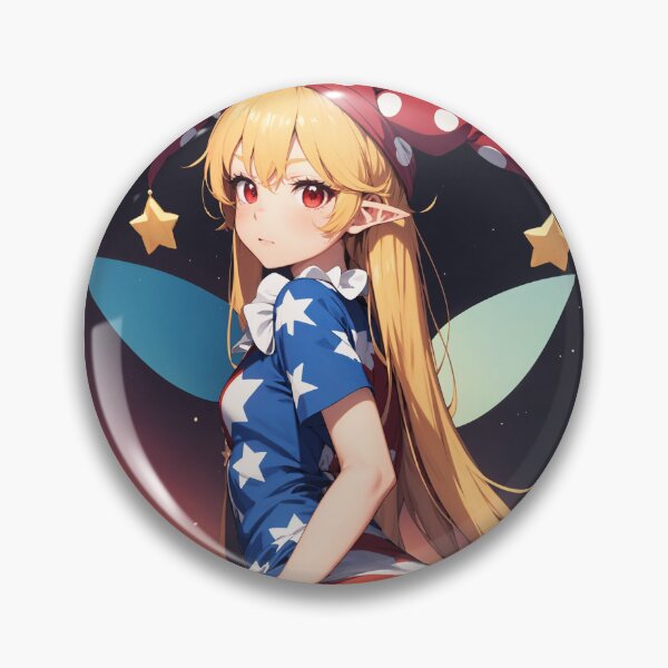 Item preview, Clownpiece Touhou - Hell Fairy Stars and Stripes Anime Girl Art designed and sold by iloveanimechibi.