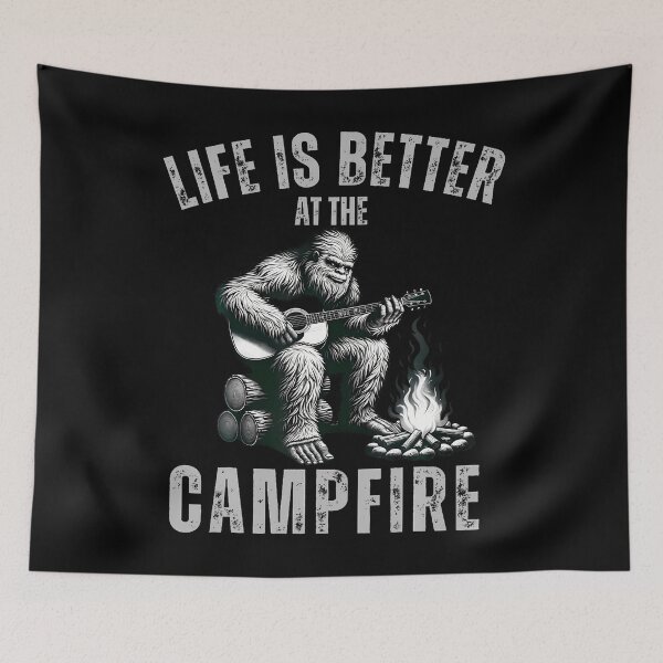 Item preview, Camping Rock Bigfoot Guitar Life Is Better At The Campfire designed and sold by desuyomoskov7.