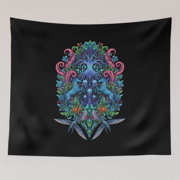 Item preview, Pandora-Inspired Glowing Forest Art – Bioluminescent Avatar Jungle Fantasy Nature designed and sold by alllyxispace.