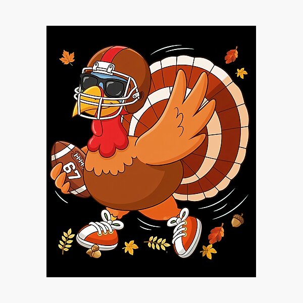 Item preview, Thanksgiving Football Turkey 67 Six Seven Cartoon designed and sold by LashondaGreen89.