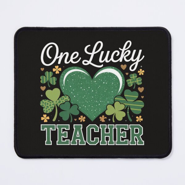 Item preview, St Patricks Day Women's Shamrock Buffalo Plaid Teacher designed and sold by MaryTaylor3.