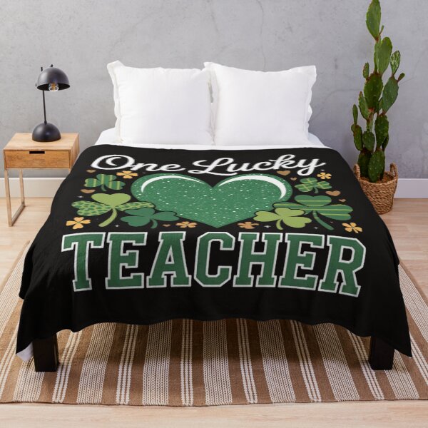 Item preview, St Patricks Day Women's Shamrock Buffalo Plaid Teacher designed and sold by MaryTaylor3.
