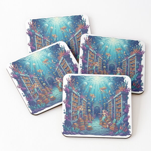 Item preview, Library under the sea designed and sold by Fantasy-Charm.