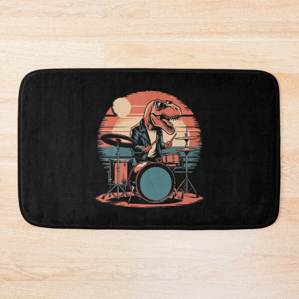 Item preview, T Rex Drummer Dinosaur Playing Drums For Men Boys designed and sold by endabettyau.