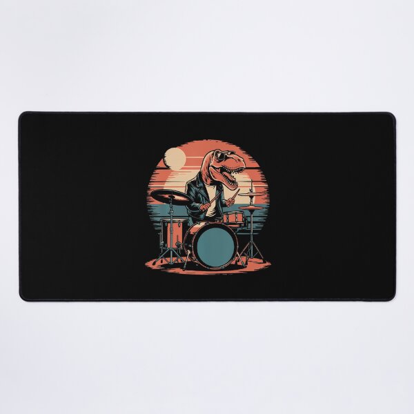 Item preview, T Rex Drummer Dinosaur Playing Drums For Men Boys designed and sold by endabettyau.