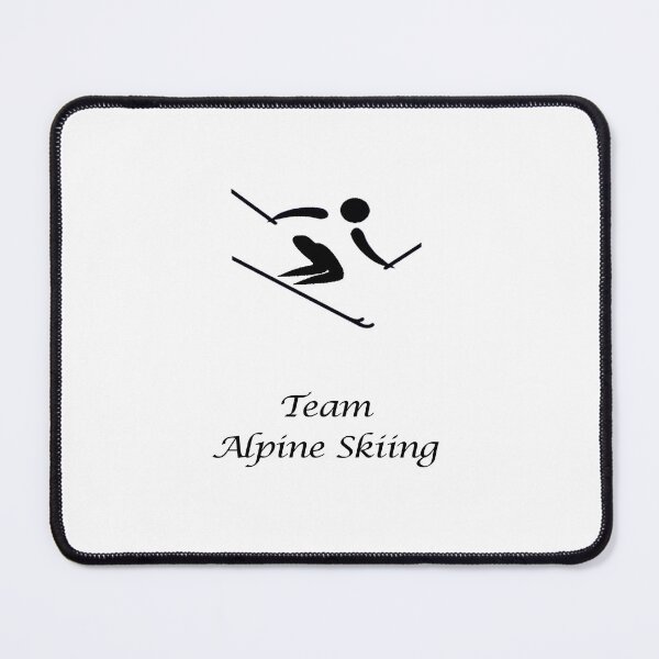 Item preview, ZPS Winter Sports Team Alpine Skiing Black designed and sold by ZaryaParx.