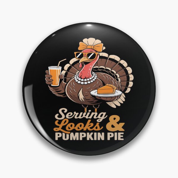Item preview, Serving Looks & Pumpkin Pie Coffee Bow Thanksgiving Turkey designed and sold by Libbysharts.