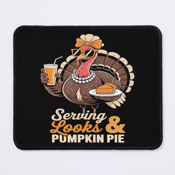 Item preview, Serving Looks & Pumpkin Pie Coffee Bow Thanksgiving Turkey designed and sold by Libbysharts.