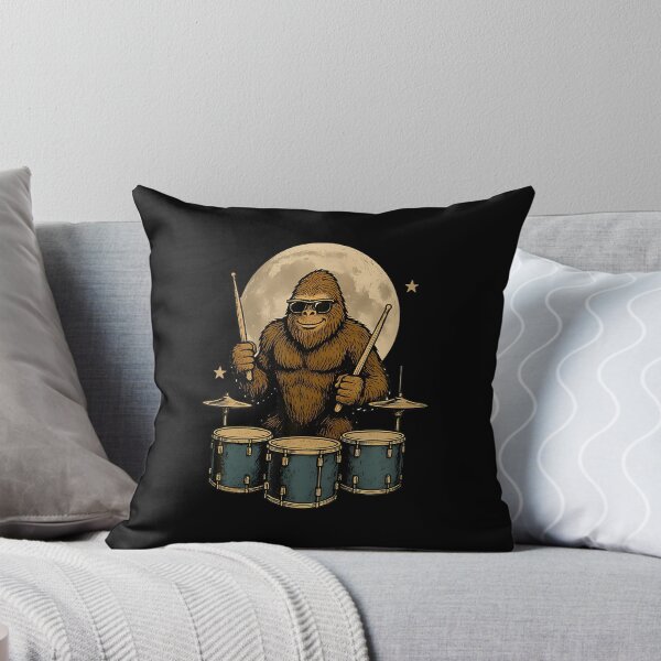 Item preview, Funner Drummer Bigfoot Playing Drums Rock Music Fan designed and sold by cordfried3h.