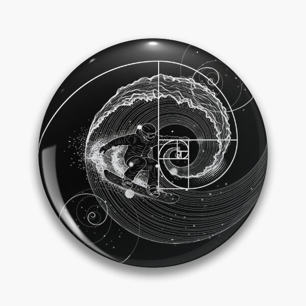 Item preview, Snowboarder Fibonacci Snowwave designed and sold by Nacho Average Designs.