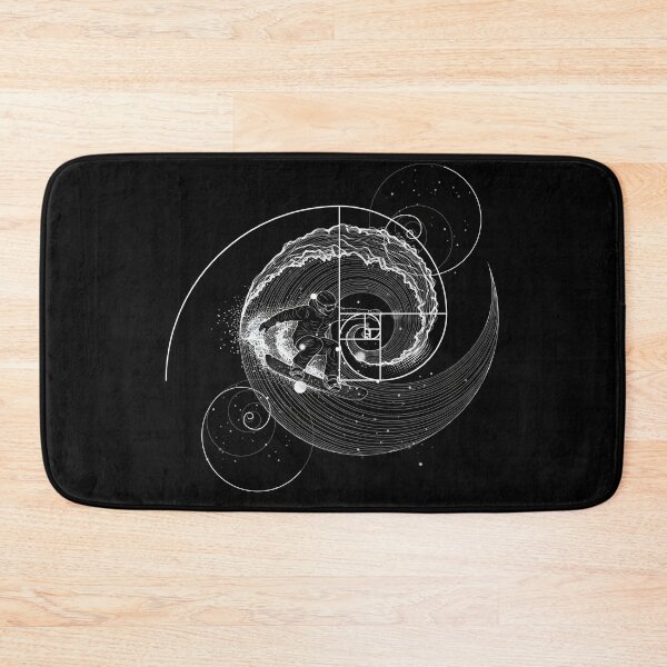 Item preview, Snowboarder Fibonacci Snowwave designed and sold by Nacho Average Designs.