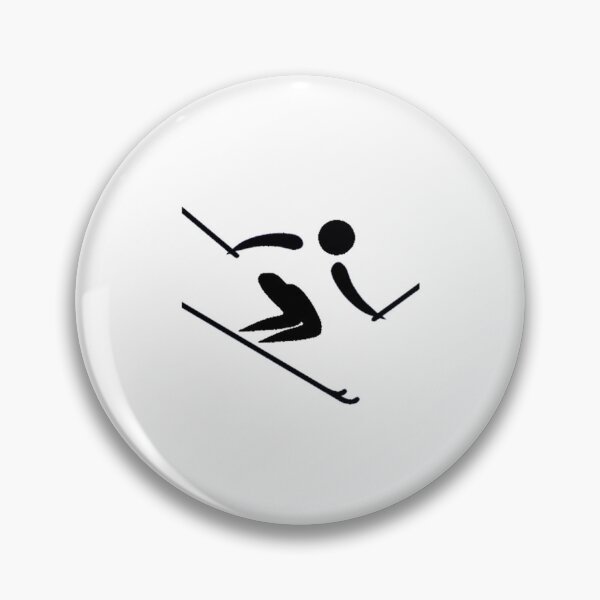 Item preview, ZPS Winter Sports Alpine Skier Silhouette designed and sold by ZaryaParx.