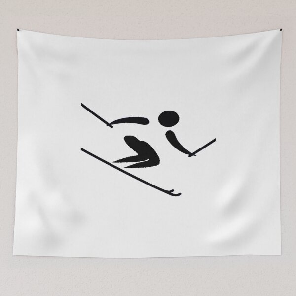 Item preview, ZPS Winter Sports Alpine Skier Silhouette designed and sold by ZaryaParx.