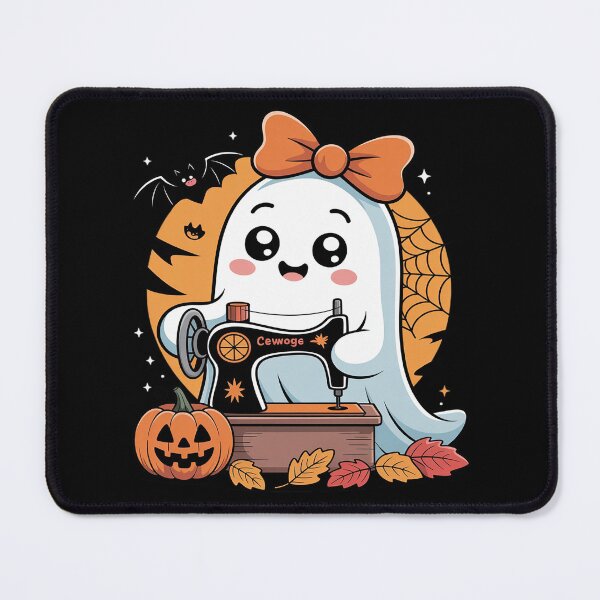 Item preview, Sewing Ghost Costume for Cute Quilting Halloween Ghost designed and sold by Libbysharts.