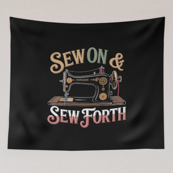 Item preview, Sew On & Sew Forth Funny Vintage Sewing Machine designed and sold by Libbysharts.