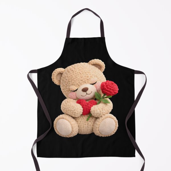 Item preview, Valentine Bear Crochet Valentines Bear Roses designed and sold by KroghDs.