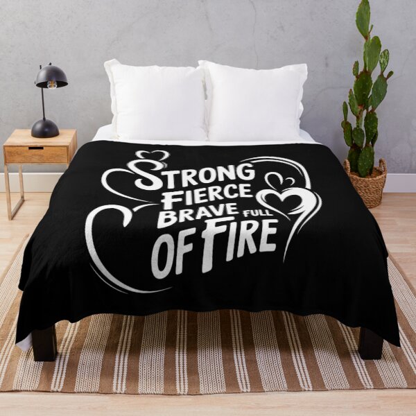 Item preview, She is Strong Fierce Brave Full of Fire designed and sold by Libbysharts.