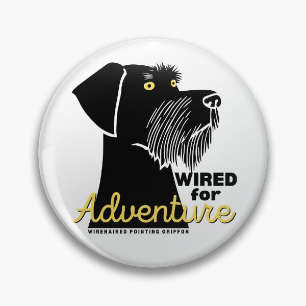 Item preview, Wired for Adventure Wirehaired Pointing Griffon Design - Funny WPG Dog Breed Lover Gift, Hunting Pointer Silhouette Graphic, Outdoor Canine Enthusiast Art, Wirehaired Bird Dog Pride Slogan designed and sold by traciwithani.