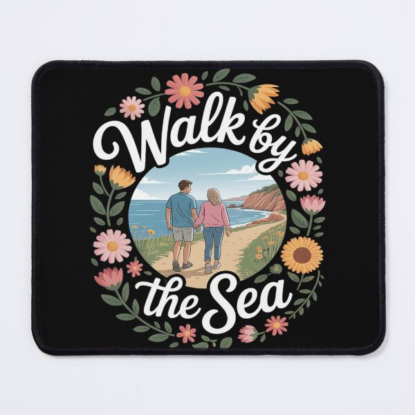 Item preview, Shoreline Beachfront Counting Steps Walking Walks Together designed and sold by Libbysharts.