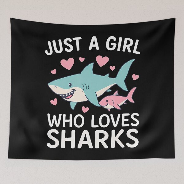 Item preview, Just A Girl Who Loves Sharks - Wildlife Sea Lover designed and sold by cordfried3h.