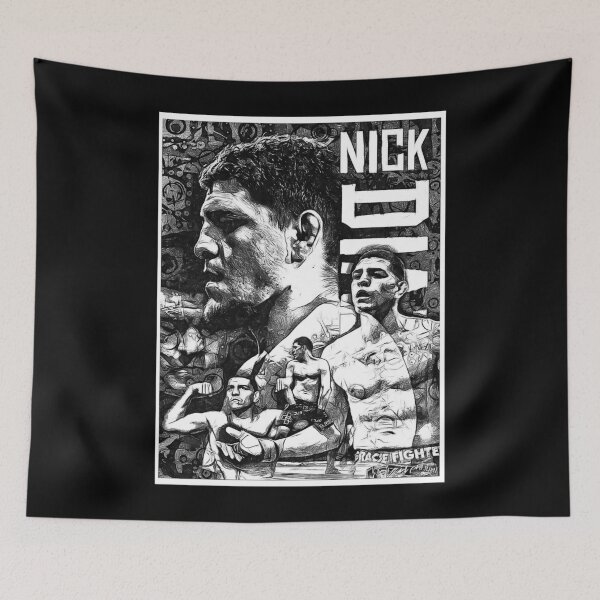 Aperçu de l'œuvre Dessin noir et blanc de Nick Diaz créée et vendue par CarmeHerzo.