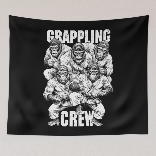 Item preview, Gorilla Jiu Jitsu Ju Jutsu Mma Bjj Funny Grappling Crew designed and sold by PieLeuschw.