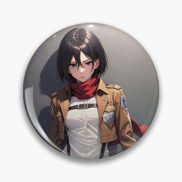 Item preview, Mikasa Ackerman - Attack on Titan Scout Regiment Anime Warrior Art designed and sold by iloveanimechibi.