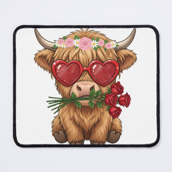 Item preview, Highland Cow Valentine's Day Cute Valentine Highland Cow designed and sold by KroghDs.