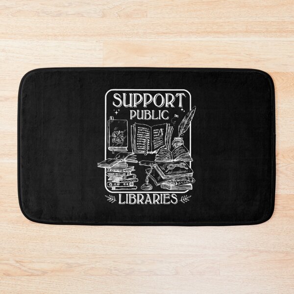 Item preview, Groovy Support Your Local Library Book Reader Lover Bookworm designed and sold by mischwpwarso.