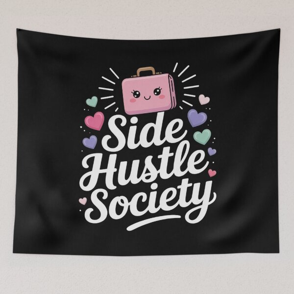 Item preview, Side Hustle Society Retro Briefcase Character designed and sold by Tatianamiobi.