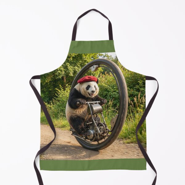 Item preview, Panda on a Monowheel Motorcycle designed and sold by Tridentulus.
