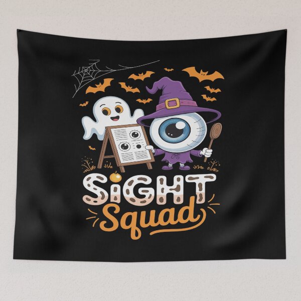 Item preview, Sight Squad Halloween Ghost and Eyeball Optometry designed and sold by Tatianamiobi.