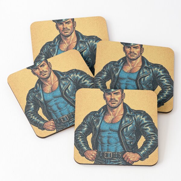 Item preview, Gay San Francisco Leather Daddy Color Pride Tom of Finland Tribute Graphic Design designed and sold by ItsAKinkThing.