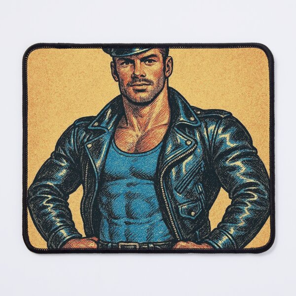 Item preview, Gay San Francisco Leather Daddy Color Pride Tom of Finland Tribute Graphic Design designed and sold by ItsAKinkThing.