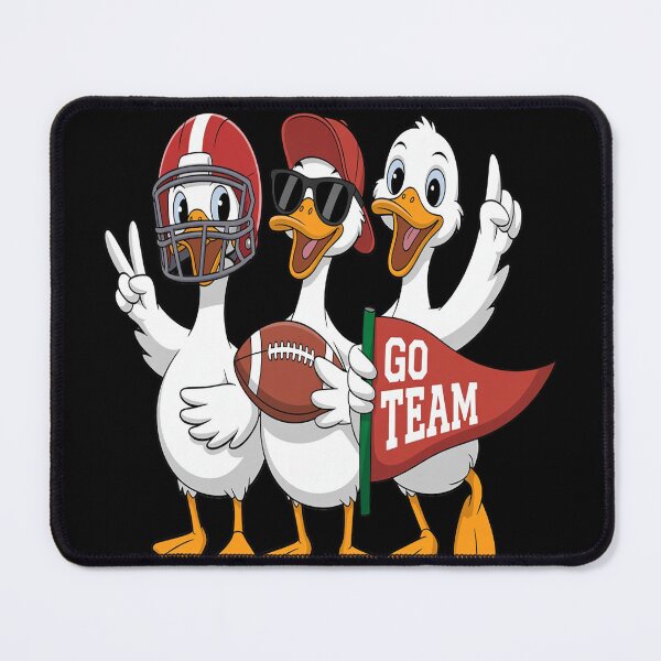 Item preview, Silly Goose Duck Football Game Day Go Cheer Red designed and sold by Tatianamiobi.