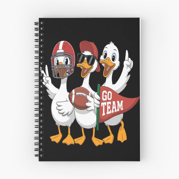 Item preview, Silly Goose Duck Football Game Day Go Cheer Red designed and sold by Tatianamiobi.