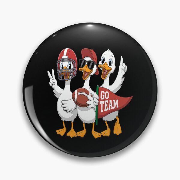Item preview, Silly Goose Duck Football Game Day Go Cheer Red designed and sold by Tatianamiobi.