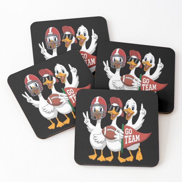 Item preview, Silly Goose Duck Football Game Day Go Cheer Red designed and sold by Tatianamiobi.