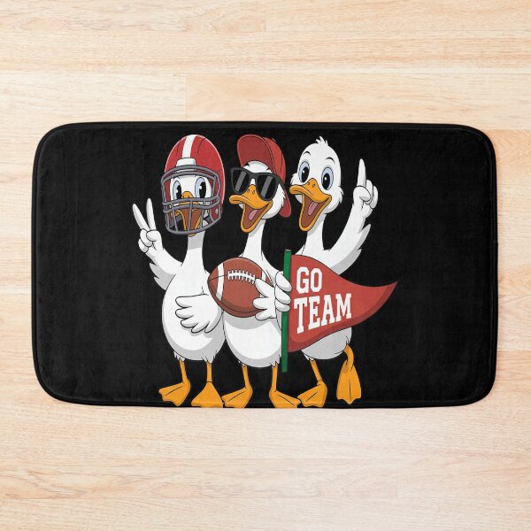 Item preview, Silly Goose Duck Football Game Day Go Cheer Red designed and sold by Tatianamiobi.