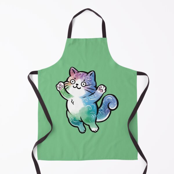 Item preview, Japanese style colorful cat - Thank you designed and sold by WABISABIMOMENTS.