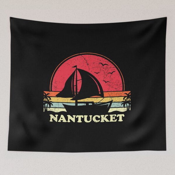 Item preview, Cool Sailboat Vintage Boat Sailor Ma Nantucket Sailing designed and sold by bambiai.