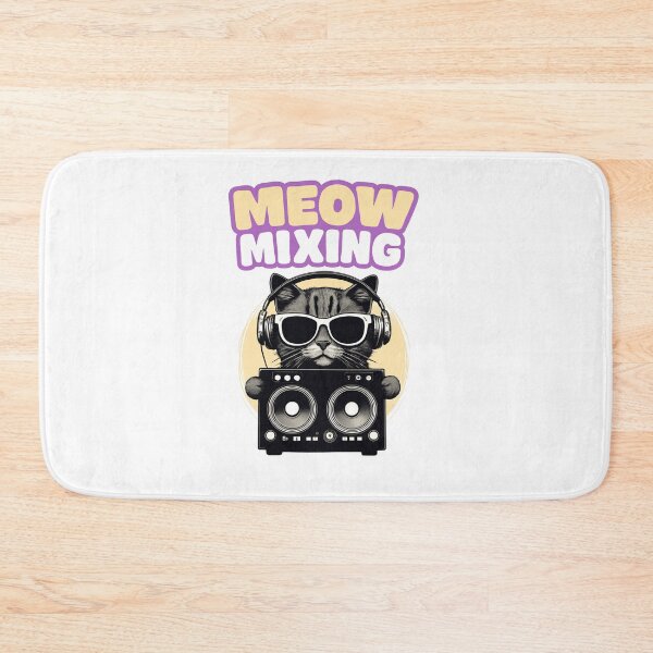Item preview, Cute Cat DJ, Meow Mixing.  designed and sold by Chippychips1.
