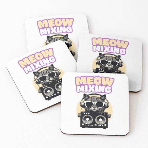 Item preview, Cute Cat DJ, Meow Mixing. designed and sold by Chippychips1.